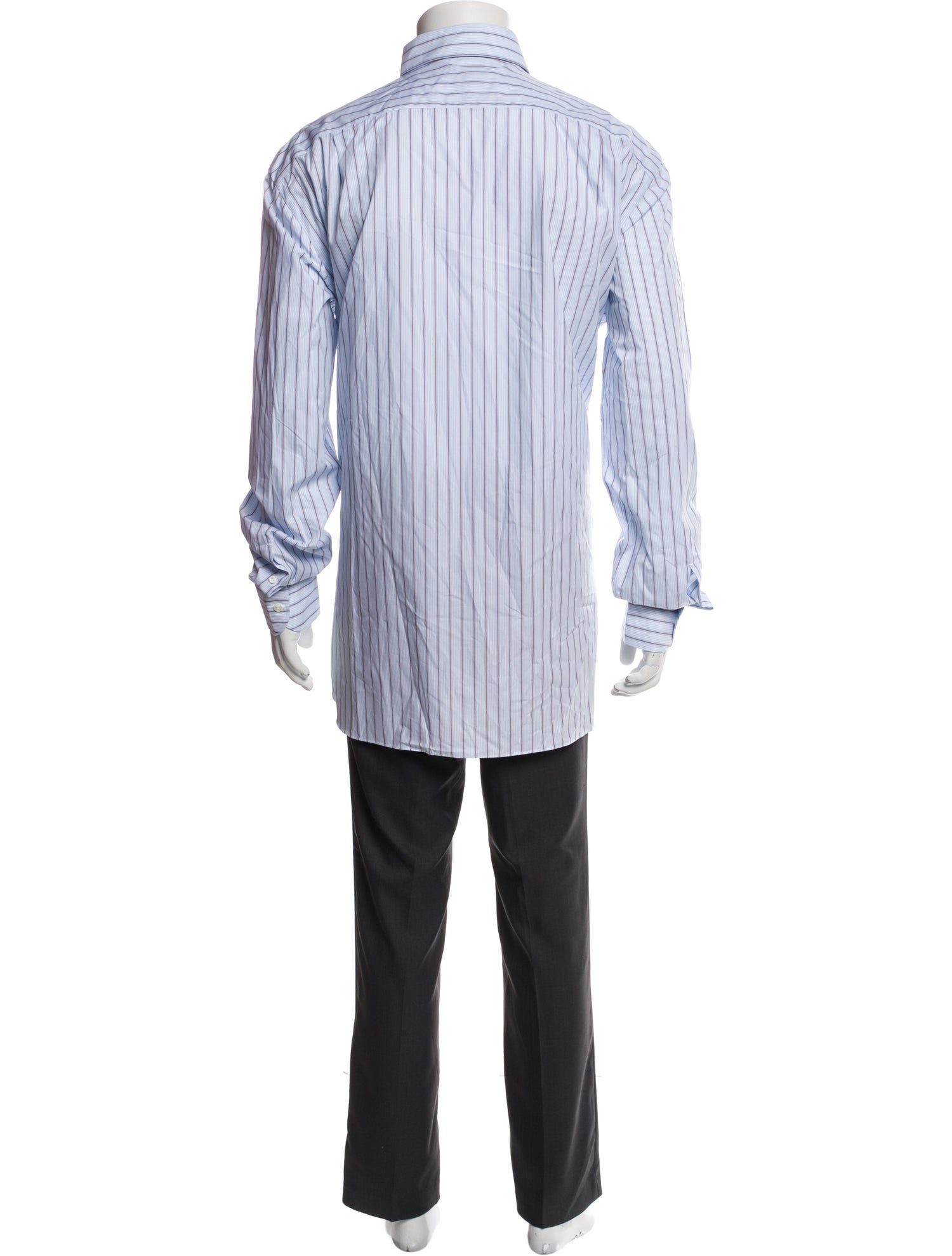 Luigi Borrelli Striped Long Sleeve Dress Shirt