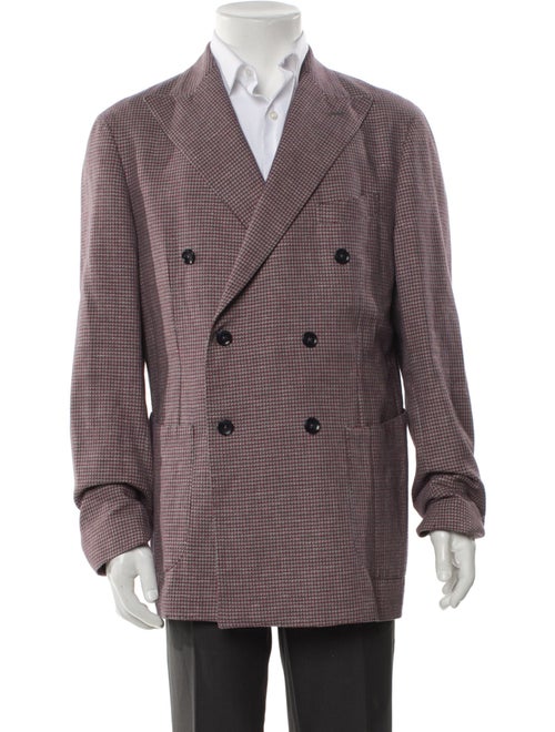 Luigi Borrelli Houndstooth Print Blazer