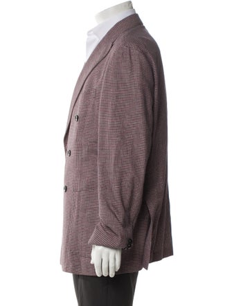 Luigi Borrelli Houndstooth Print Blazer
