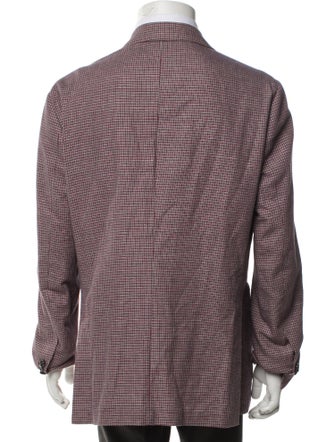 Luigi Borrelli Houndstooth Print Blazer
