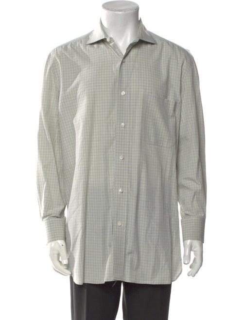 Luigi Borrelli Plaid Print Long Sleeve Dress Shirt