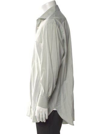 Luigi Borrelli Plaid Print Long Sleeve Dress Shirt