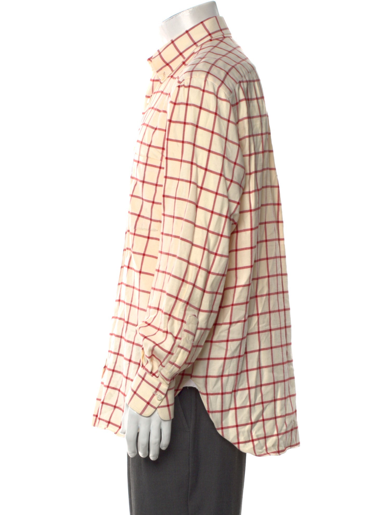 Luigi Borrelli Plaid Print Long Sleeve Shirt