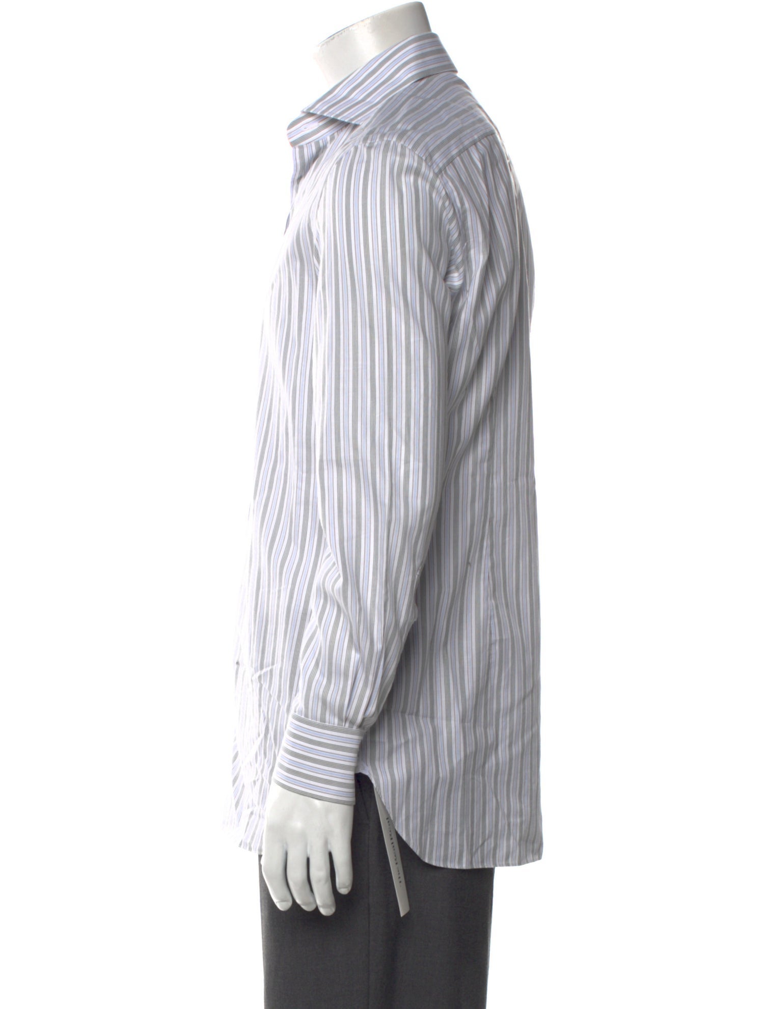 Luigi Borrelli Striped Long Sleeve Dress Shirt