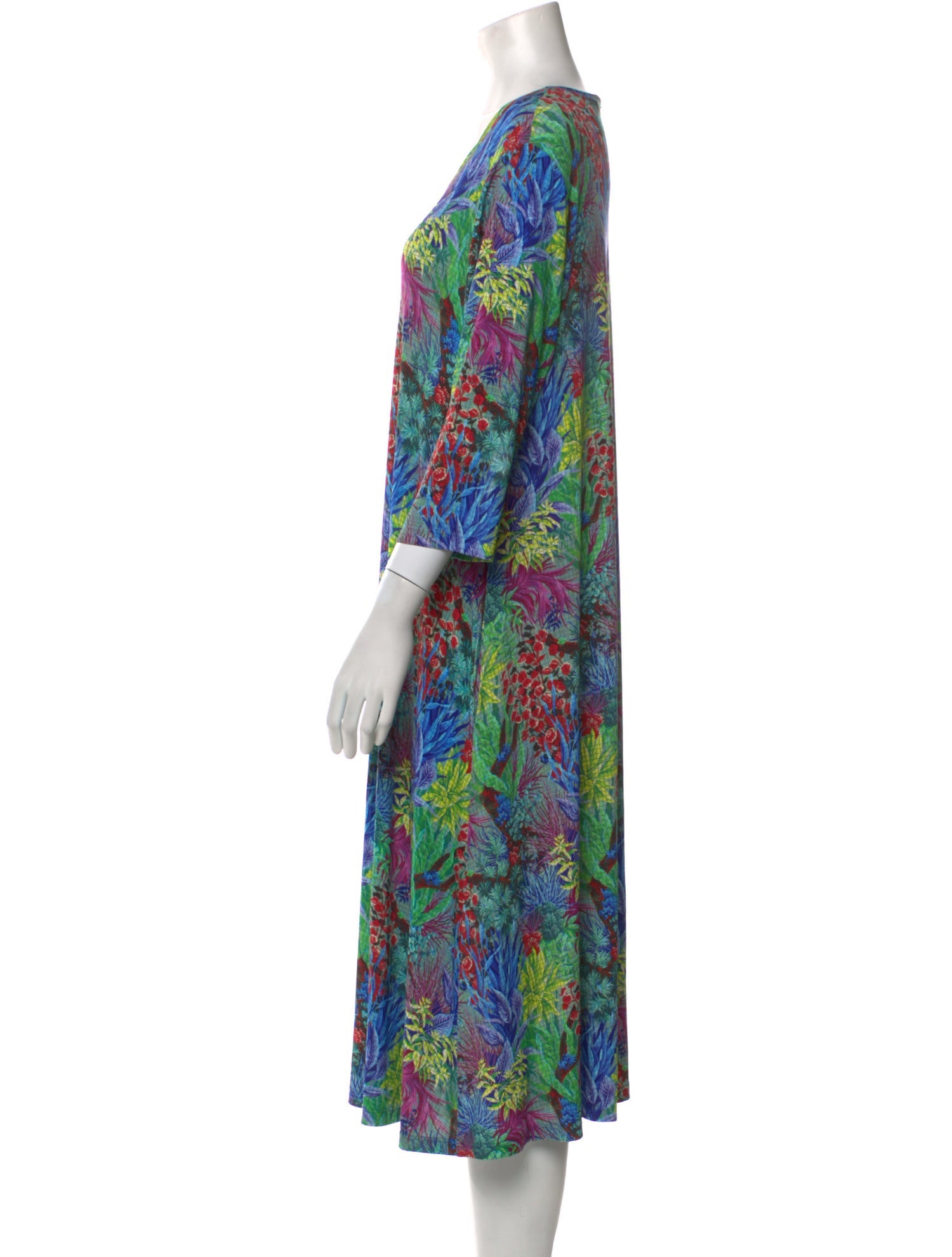 Laboratorio Capri Printed Midi Length Dress