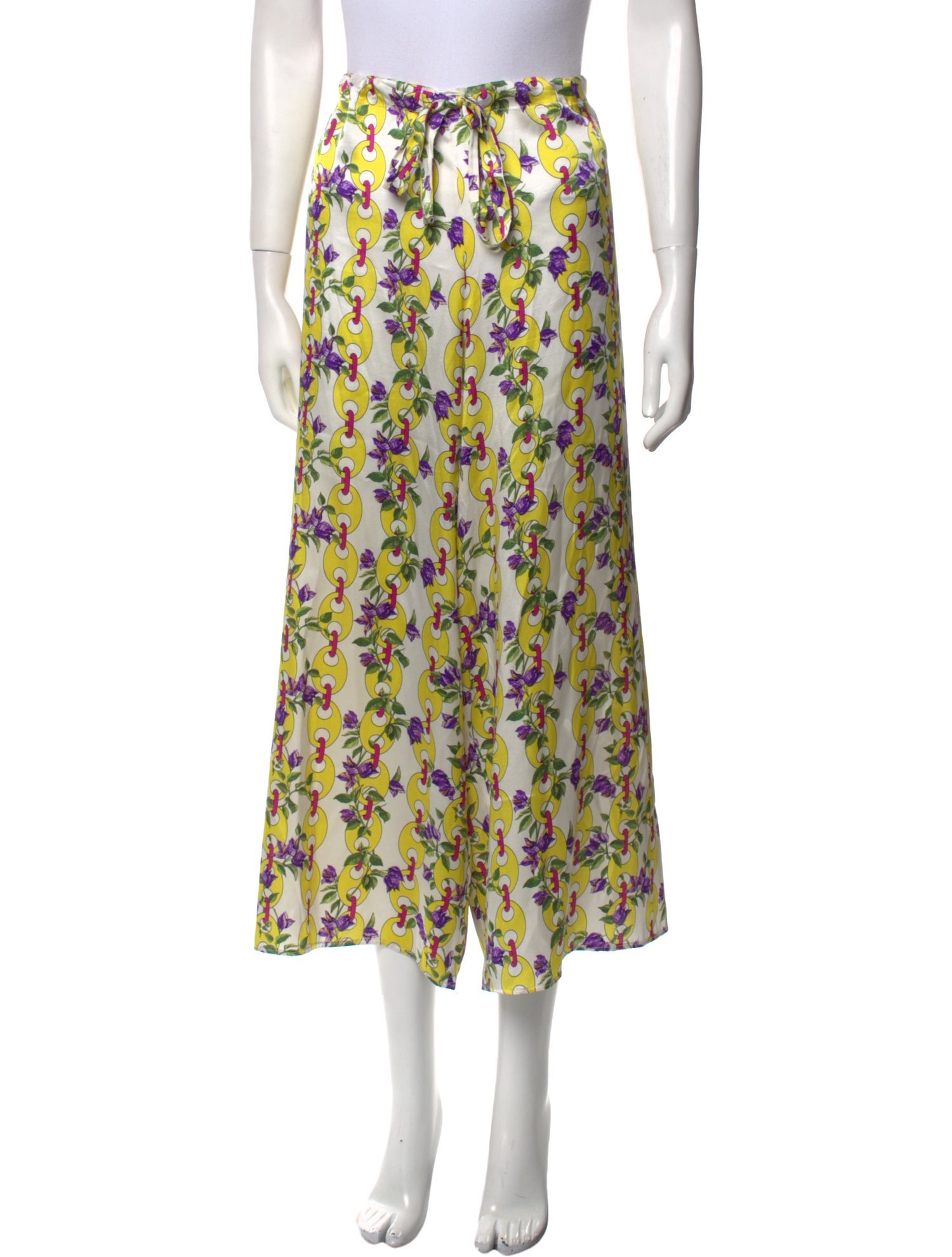 Laboratorio Capri Silk Wide Leg Pants