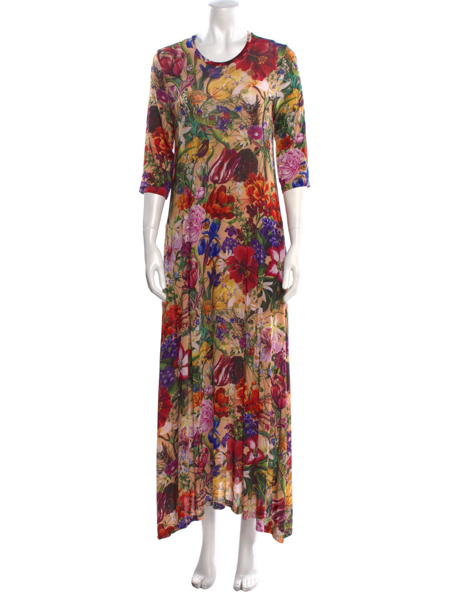 Laboratorio Capri Floral Print Long Dress