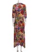 Laboratorio Capri Floral Print Long Dress