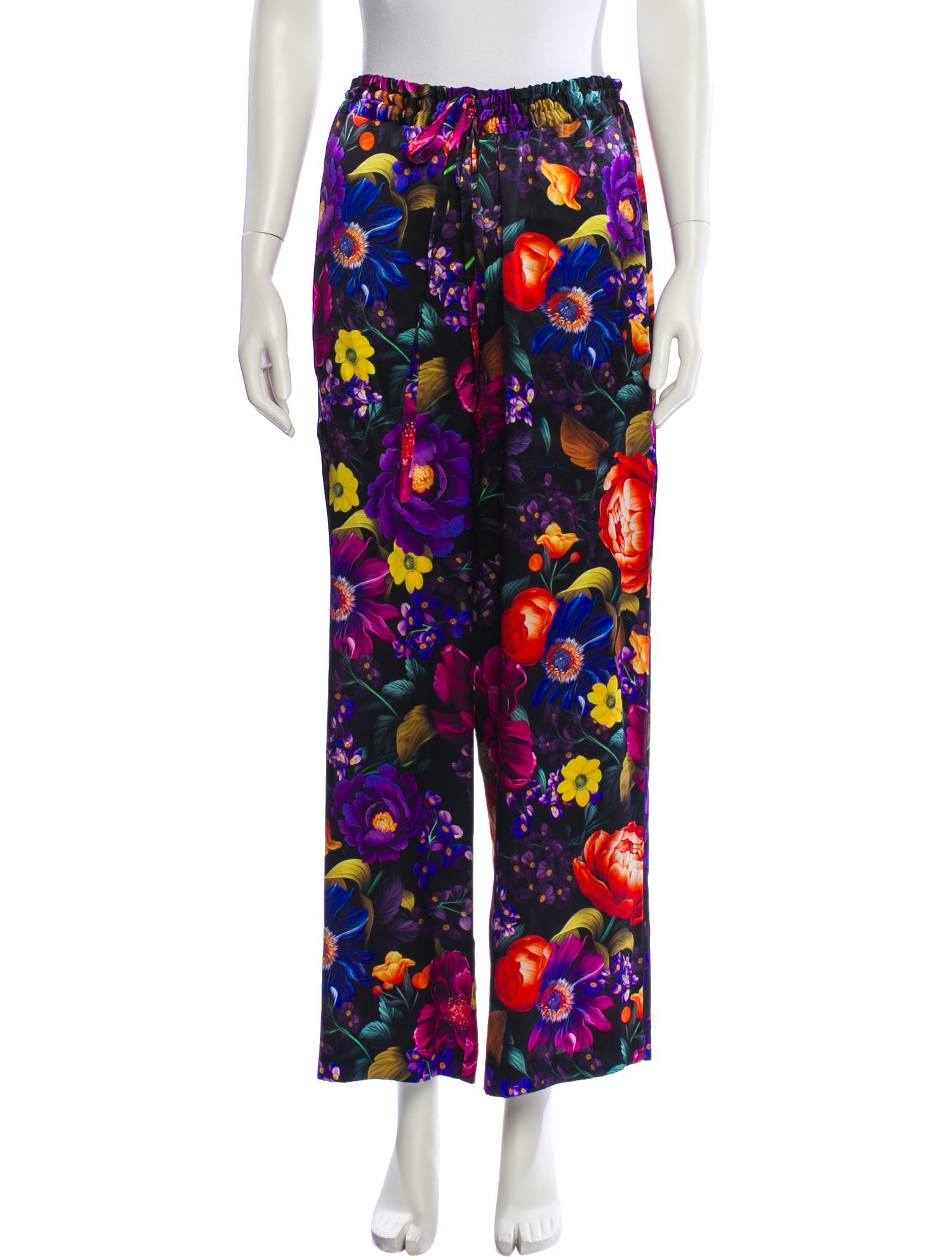Laboratorio Capri Silk Floral Print Pajamas