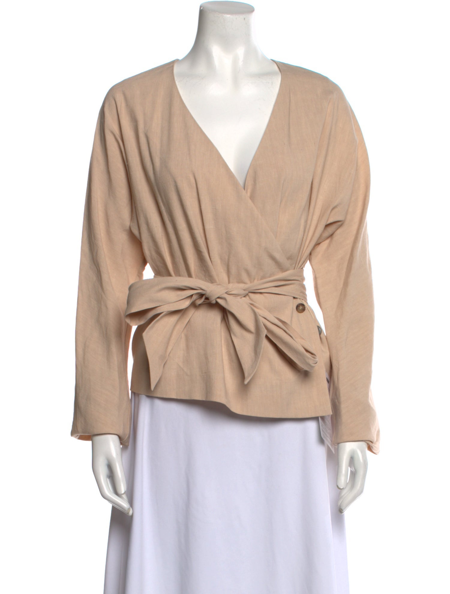 La Collection V-Neck Long Sleeve Blouse