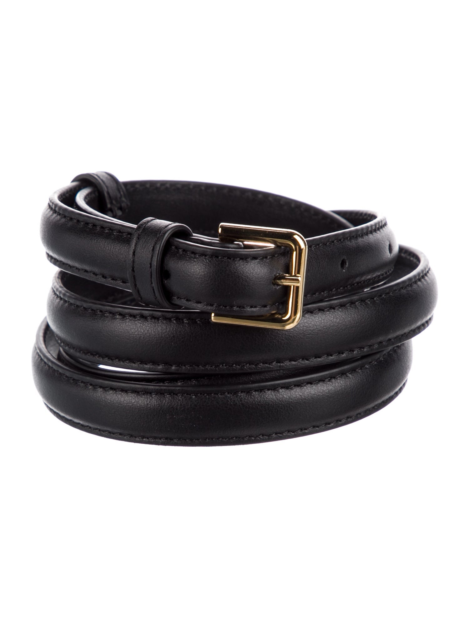 La Collection Skinny Leather Belt