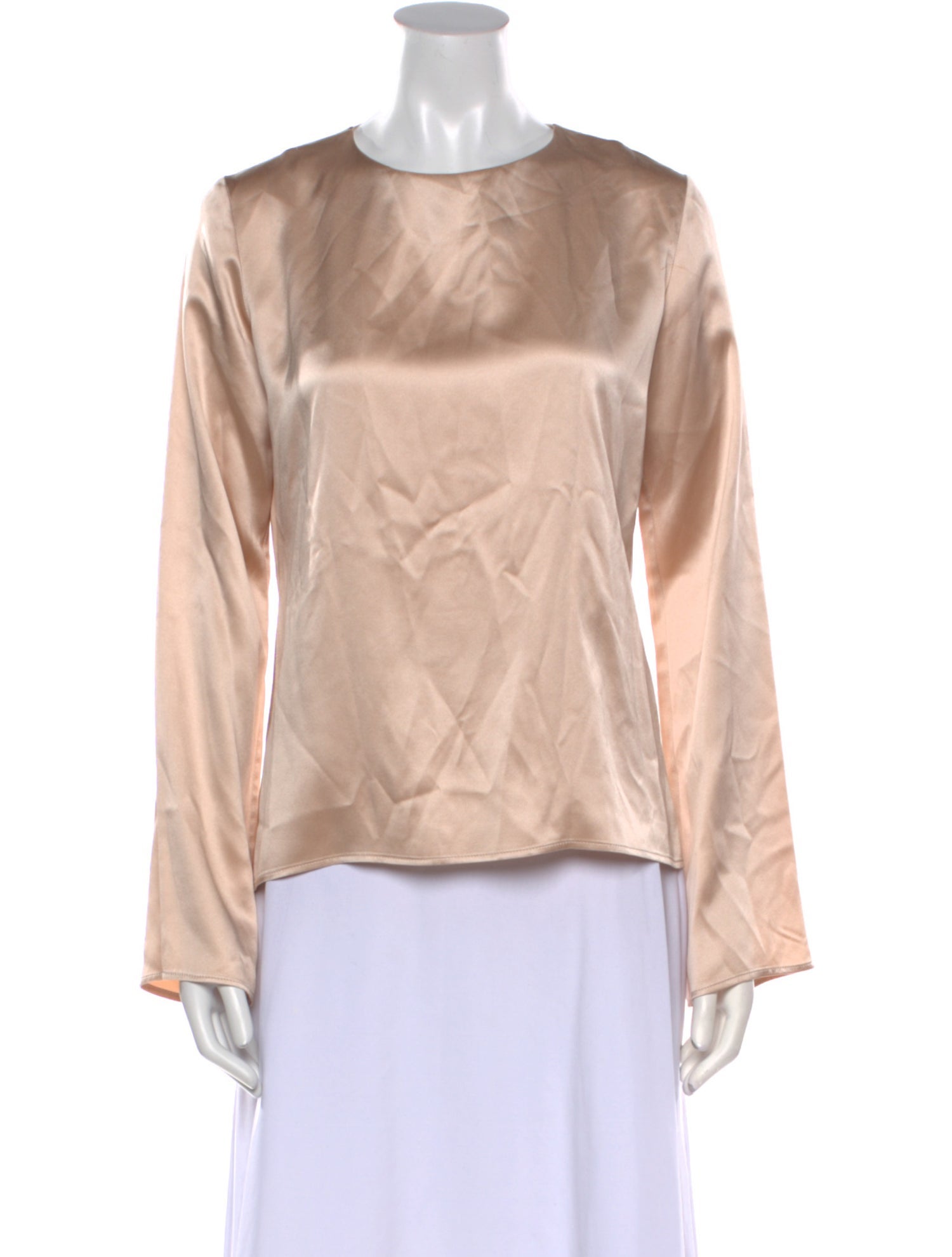 La Collection Silk Crew Neck Blouse