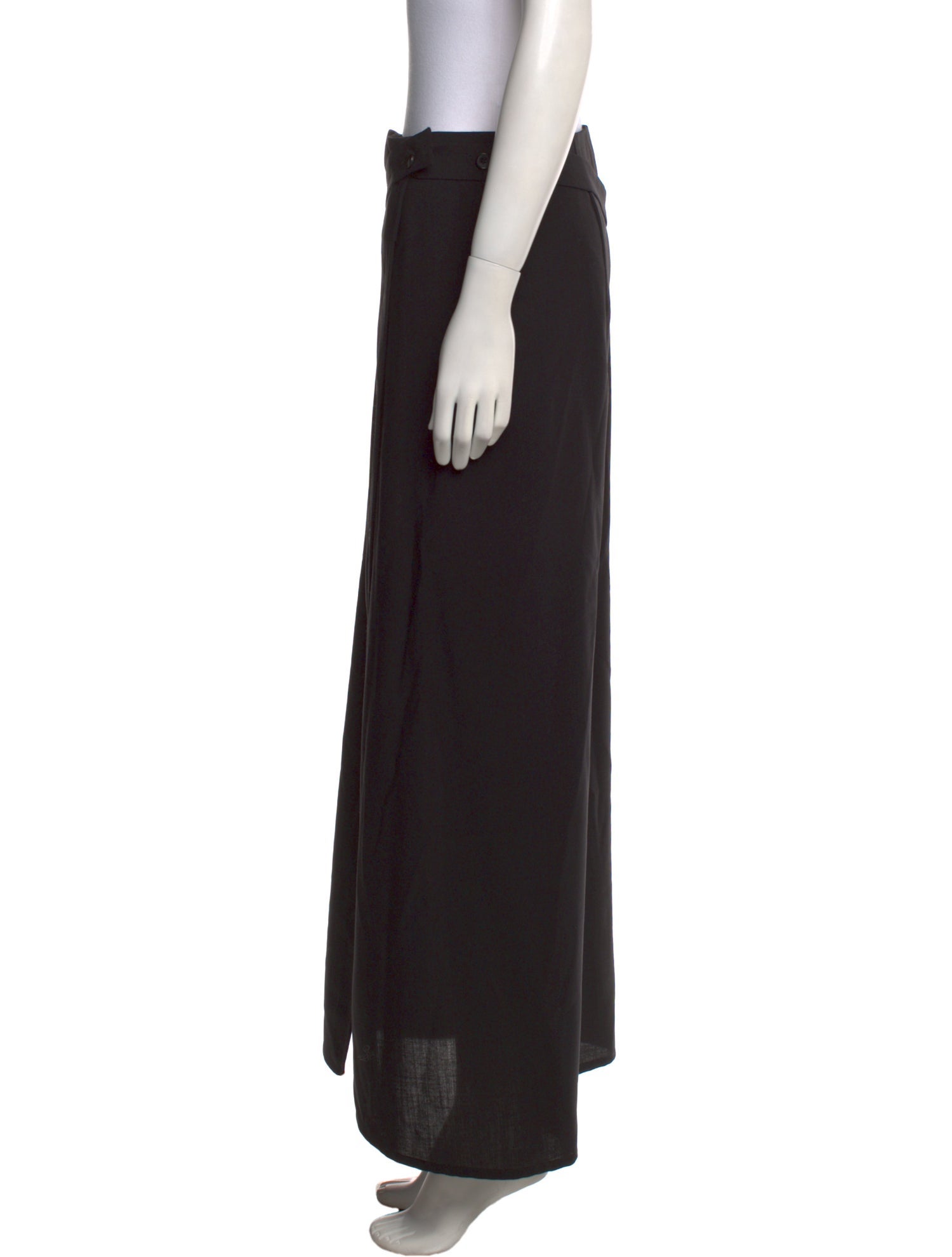 La Collection Virgin Wool Midi Length Skirt