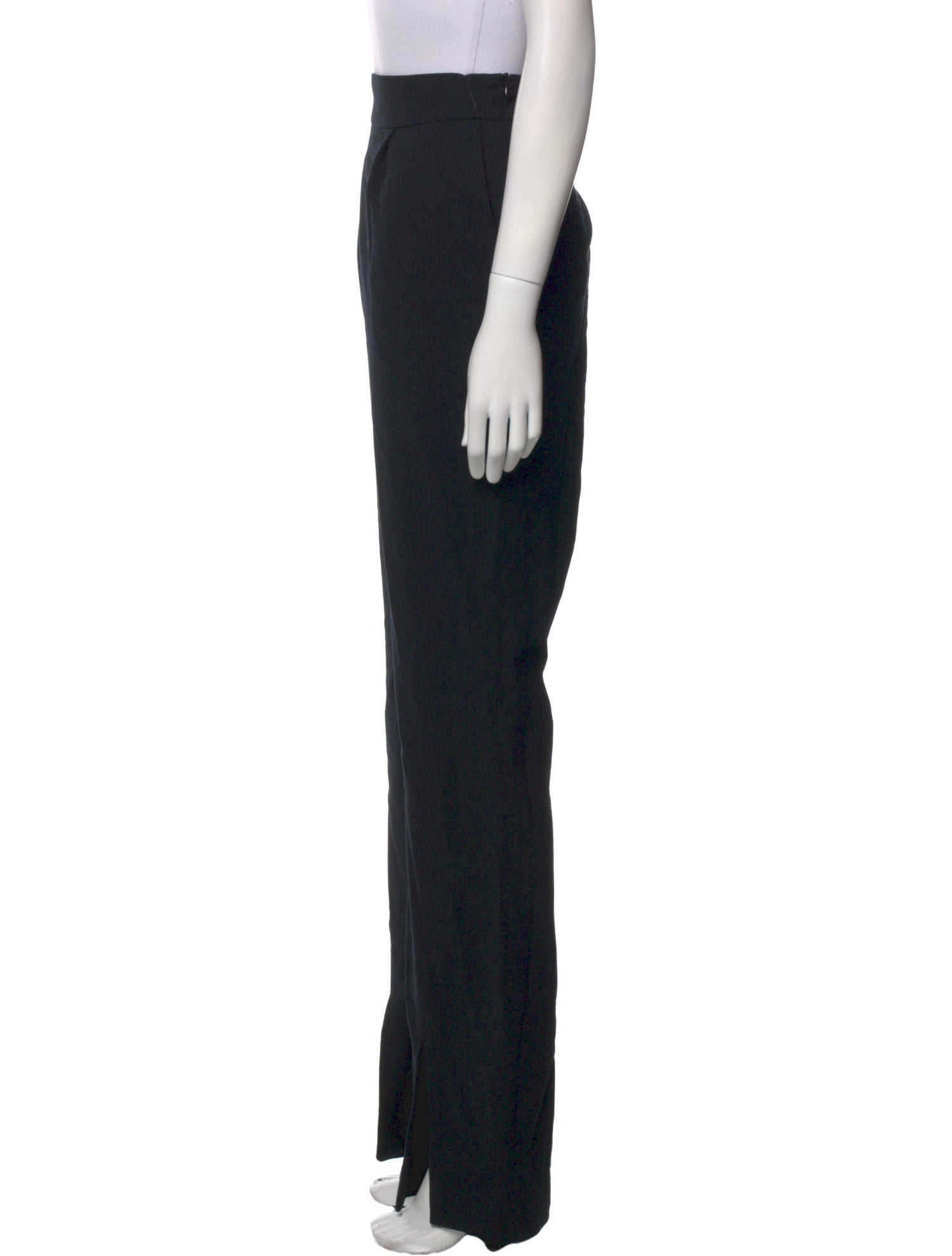 La Collection Wool Straight Leg Pants