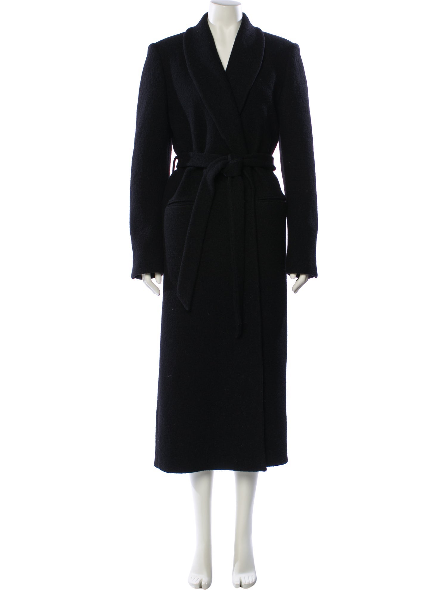 La Collection Wool Faux Fur Coat