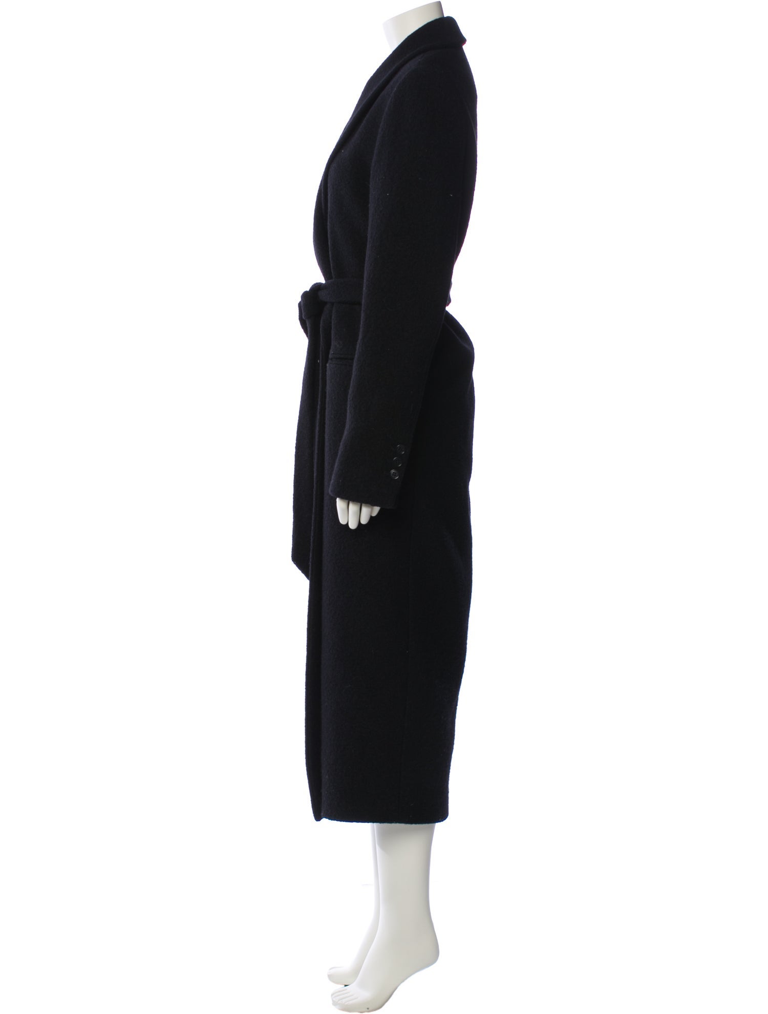 La Collection Wool Faux Fur Coat