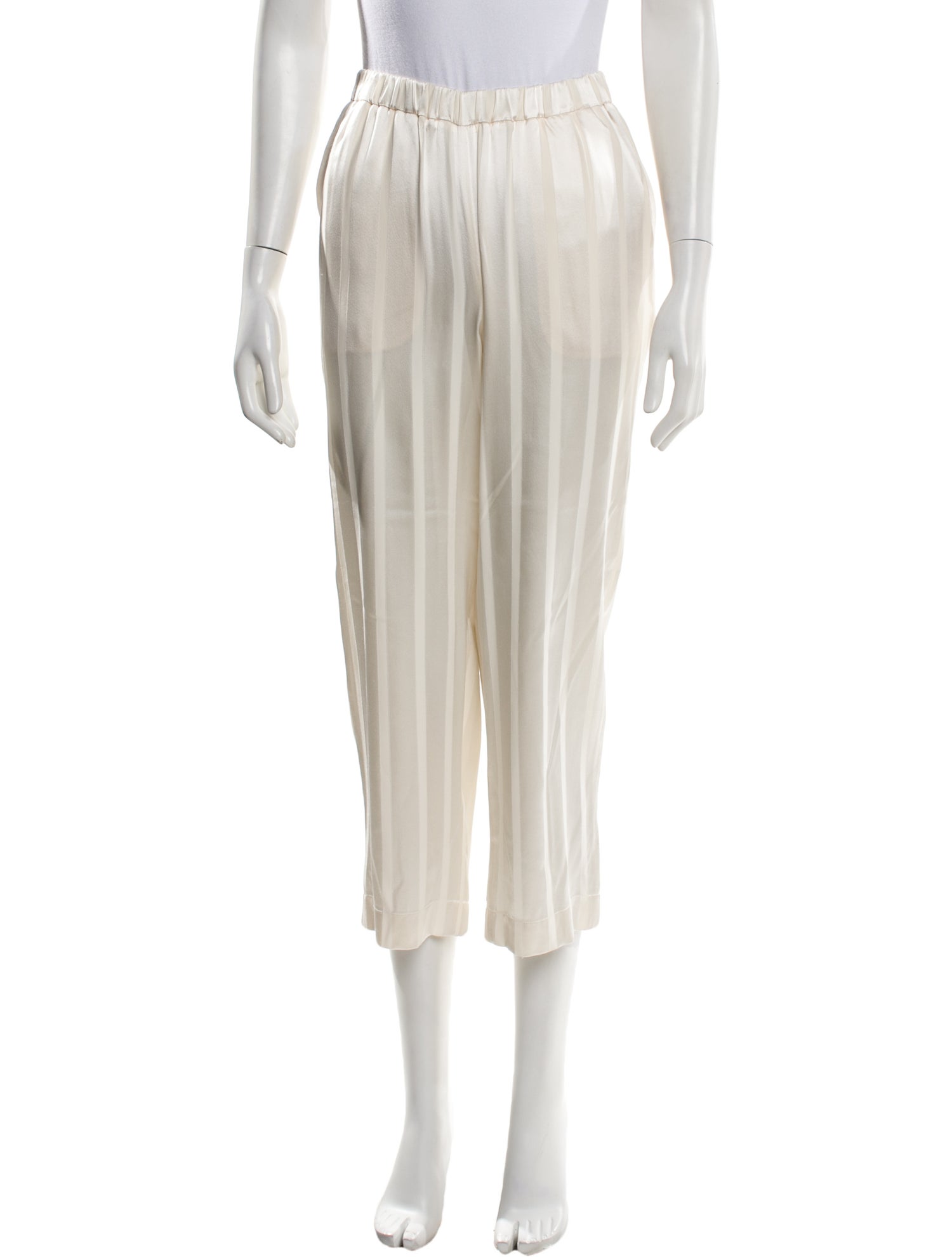 La Collection Silk Straight Leg Pants