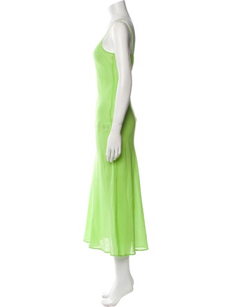 Laurence Bras Scoop Neck Midi Length Dress