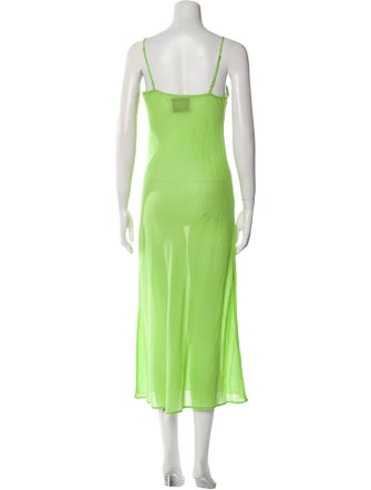 Laurence Bras Scoop Neck Midi Length Dress