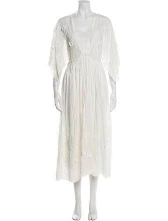 Laurence Bras V-Neck Long Dress