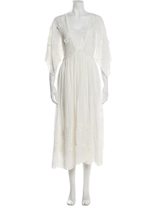 Laurence Bras V-Neck Long Dress