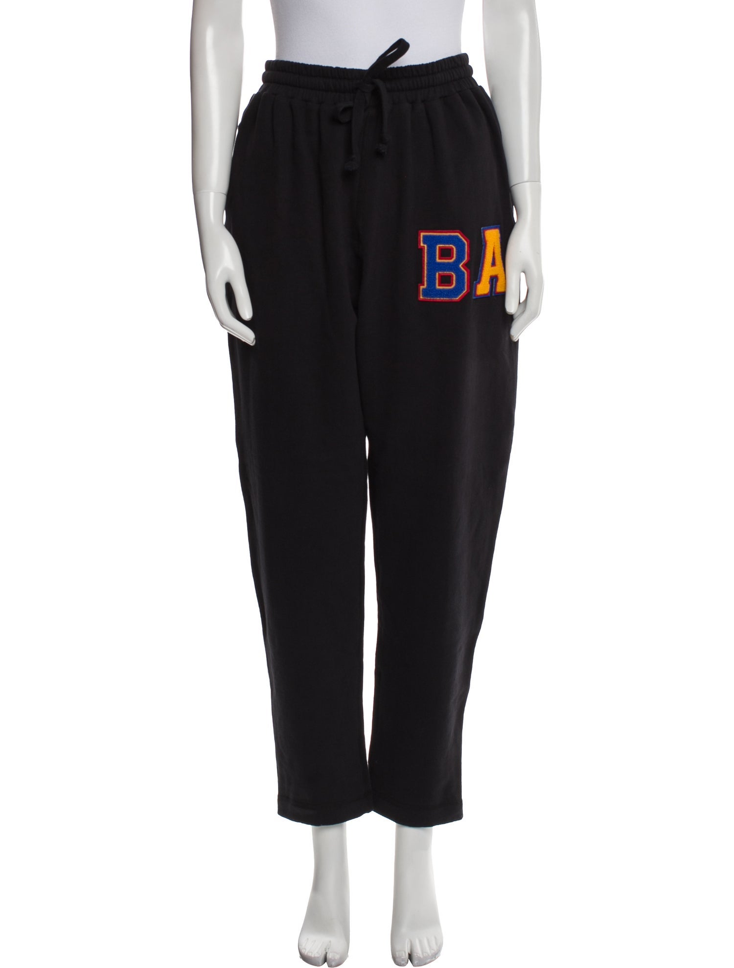 Laurence Bras Graphic Print Embroidered Accent Sweatpants w/ Tags