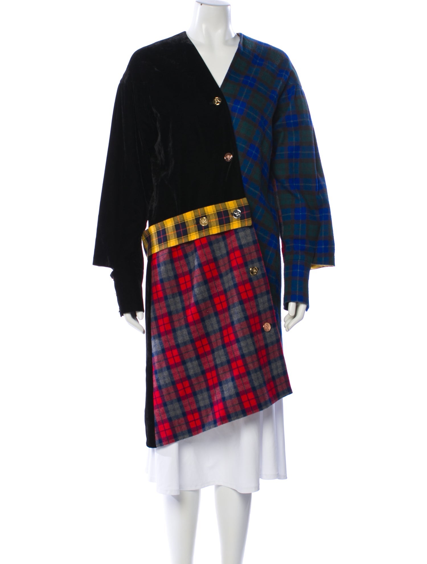 Lucky Chouette Plaid Print Coat