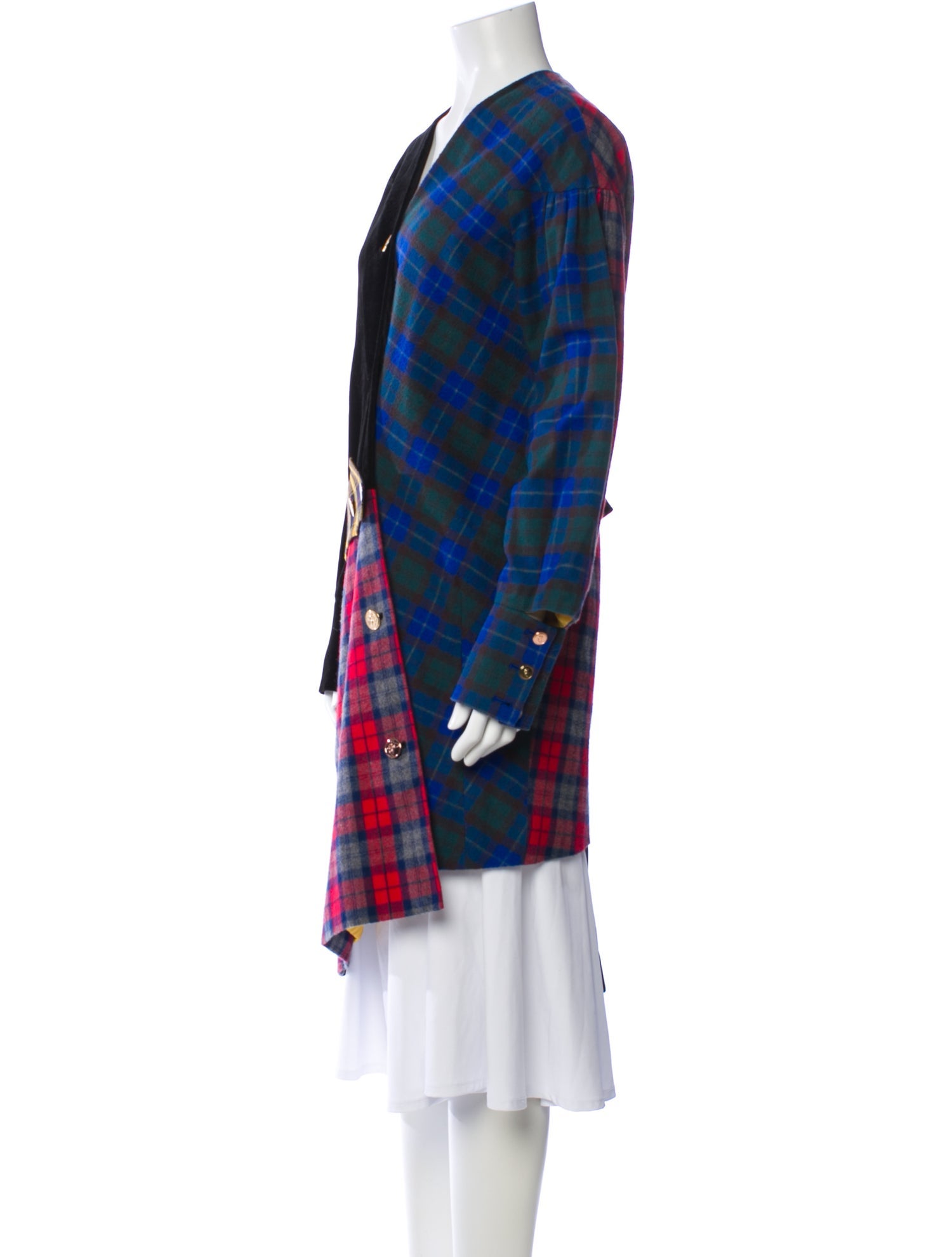 Lucky Chouette Plaid Print Coat