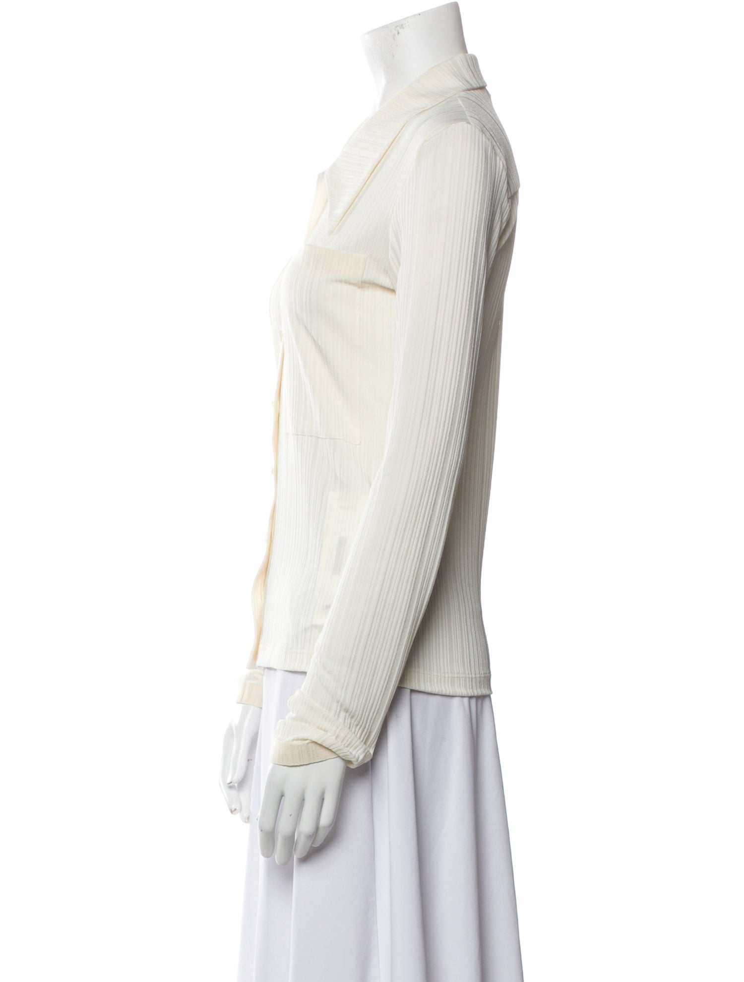 Low Classic Long Sleeve Button-Up Top