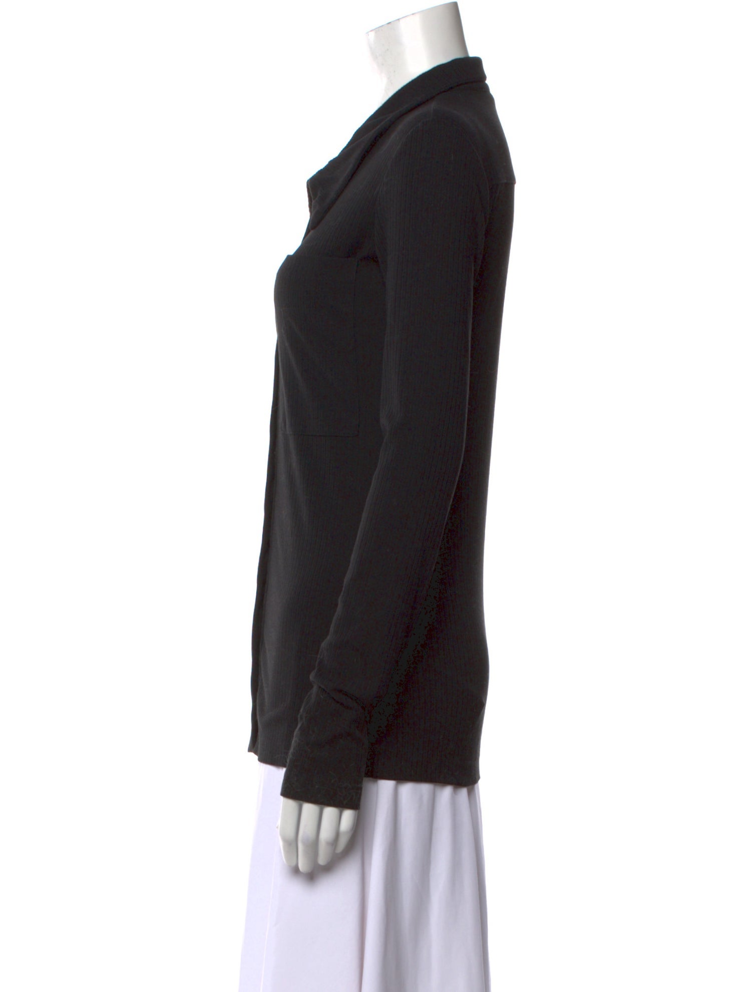 Low Classic Long Sleeve Button-Up Top