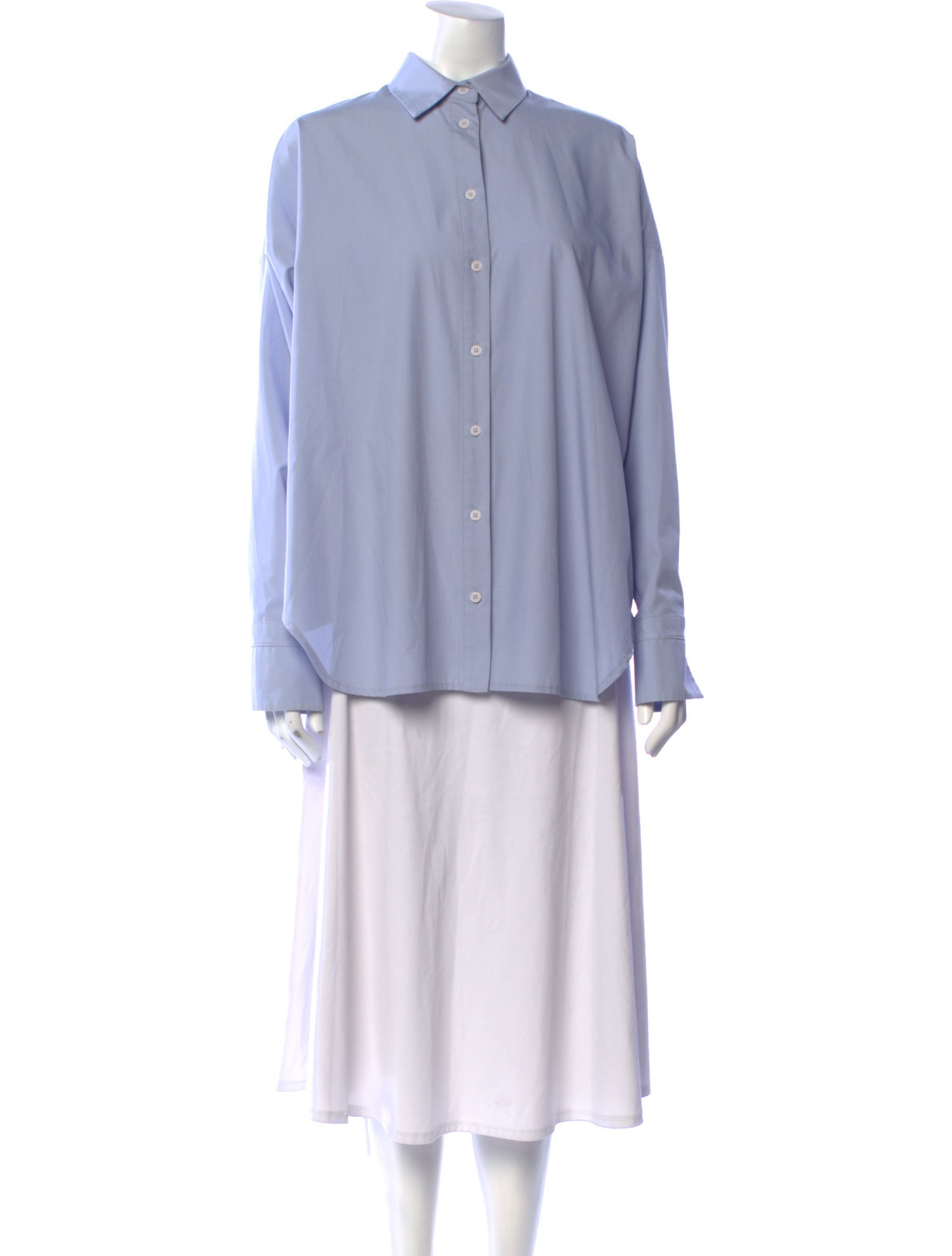 Low Classic Long Sleeve Button-Up Top