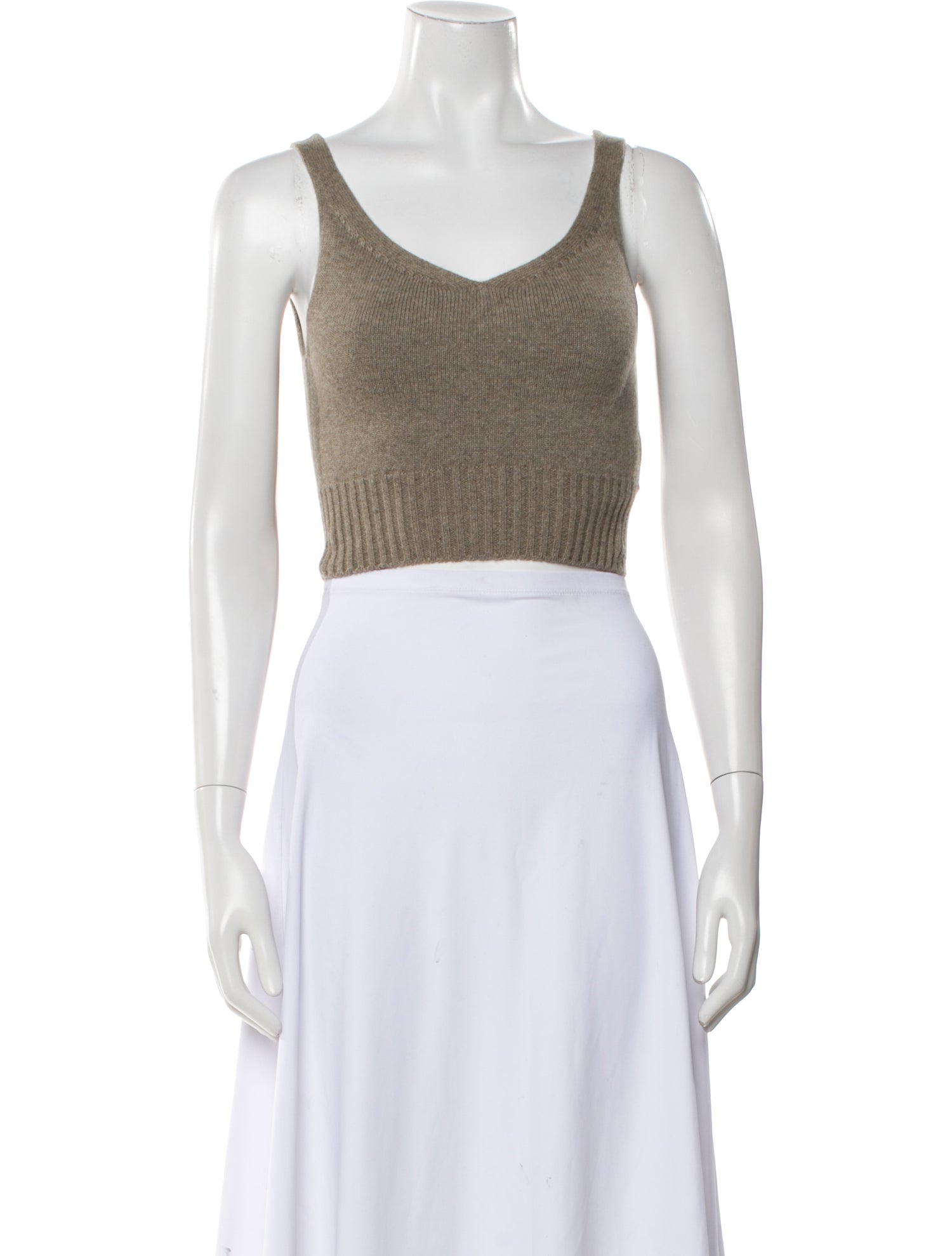 Low Classic Wool Scoop Neck Crop Top