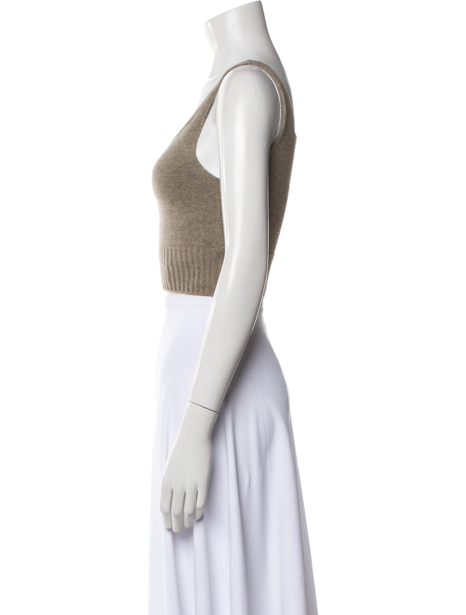 Low Classic Wool Scoop Neck Crop Top