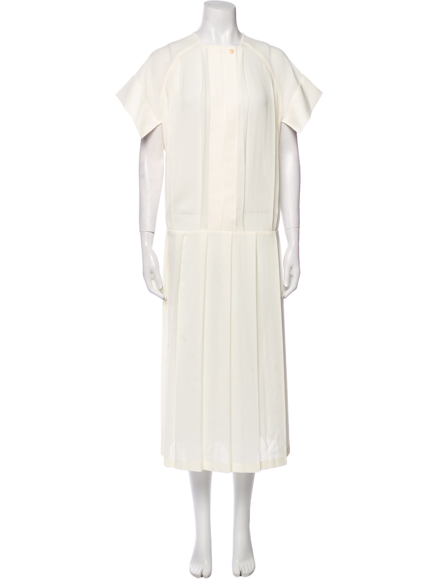 Low Classic Crew Neck Long Dress