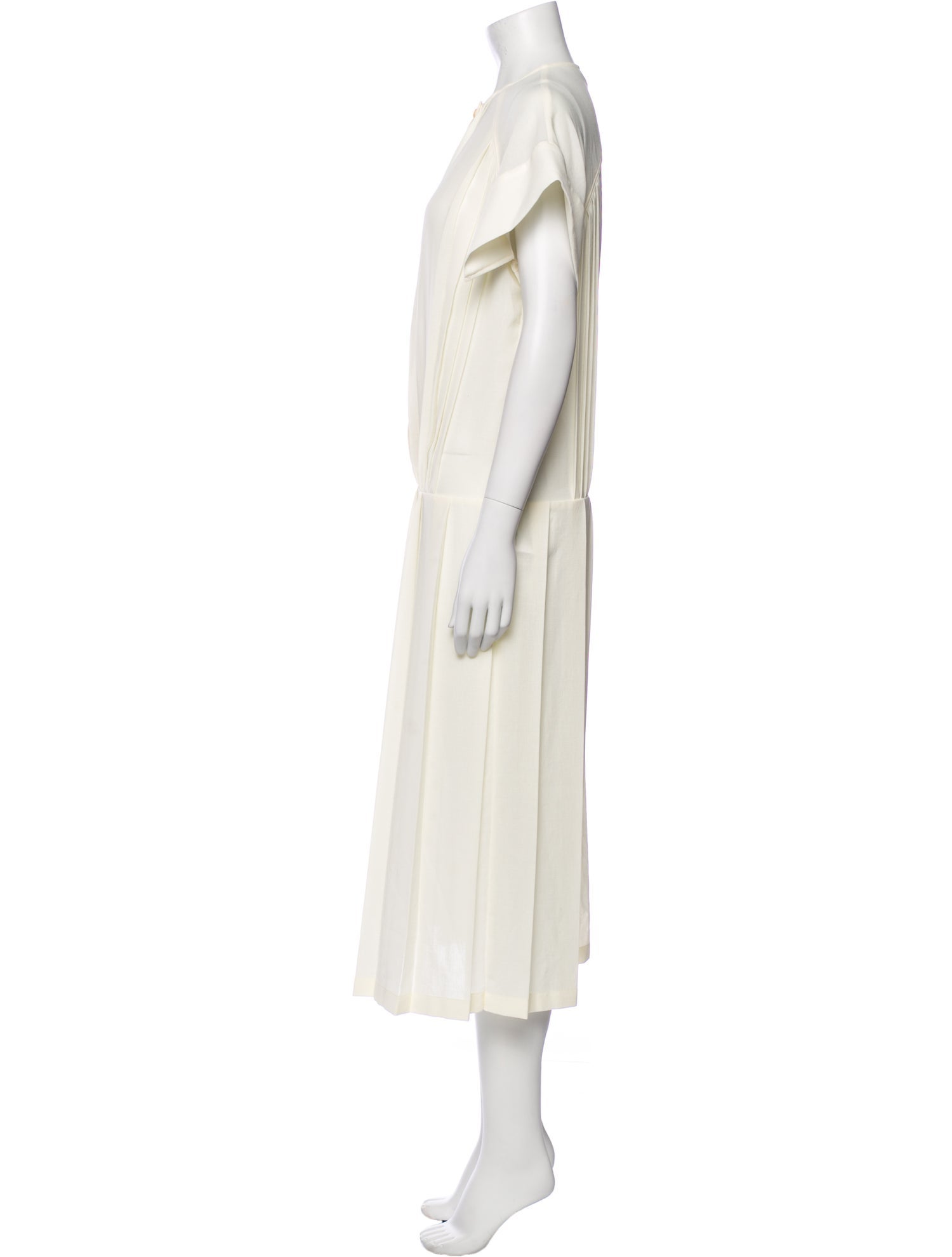 Low Classic Crew Neck Long Dress