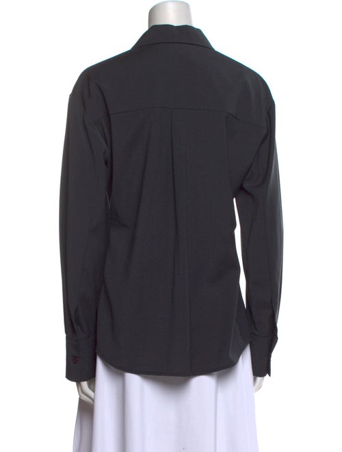 Low Classic Long Sleeve Button-Up Top