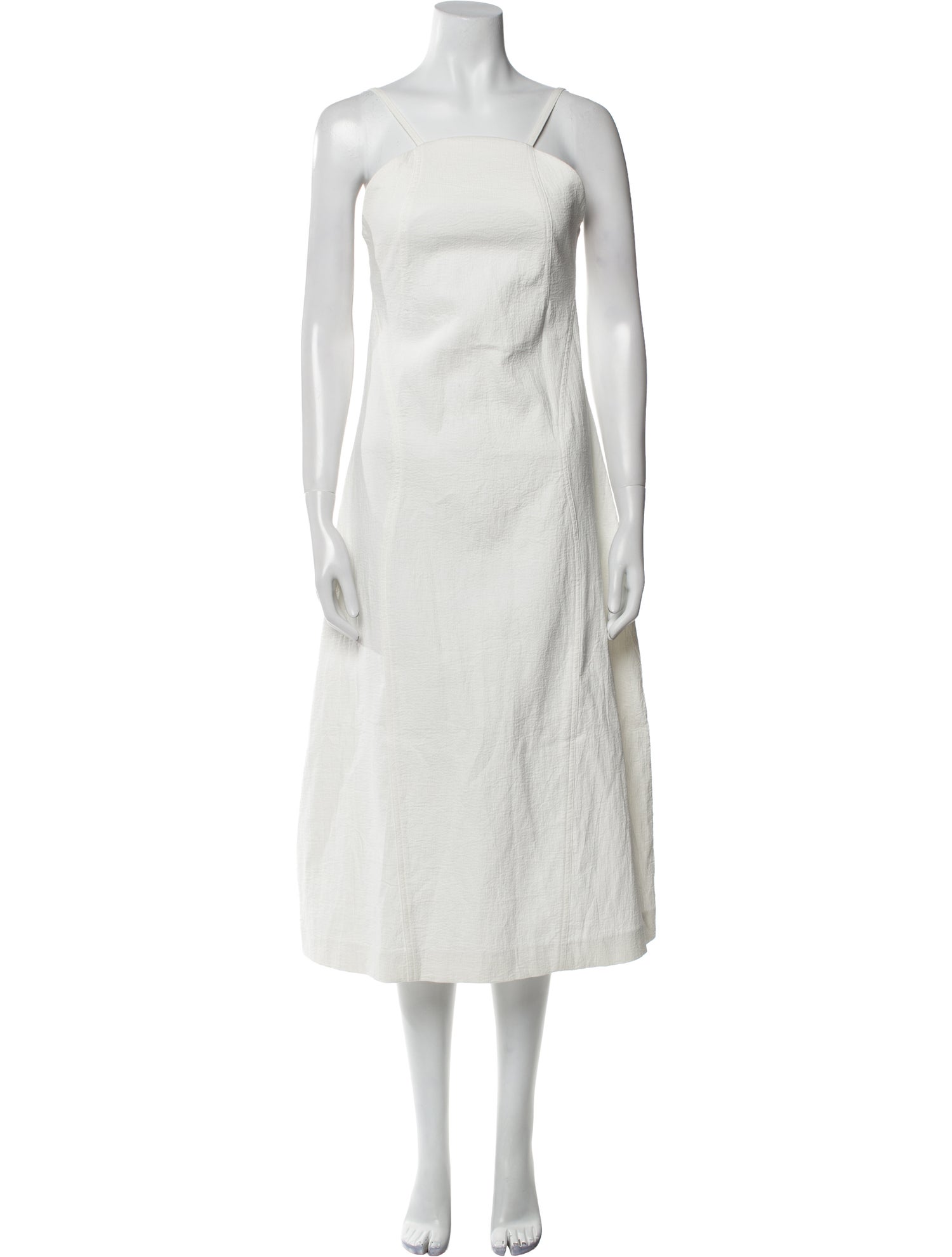 Low Classic Square Neckline Long Dress