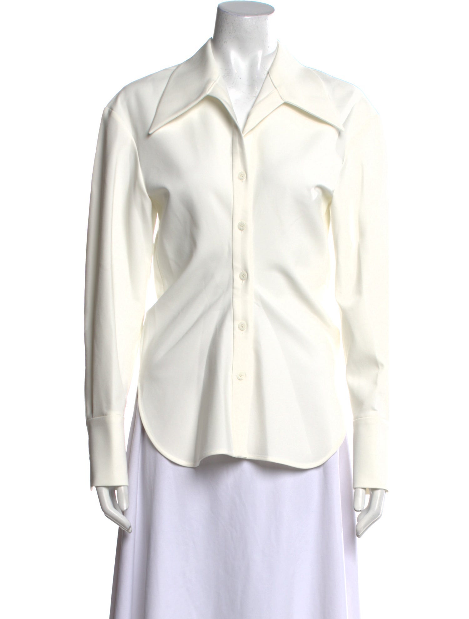 Low Classic Long Sleeve Button-Up Top