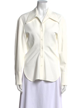 Low Classic Long Sleeve Button-Up Top