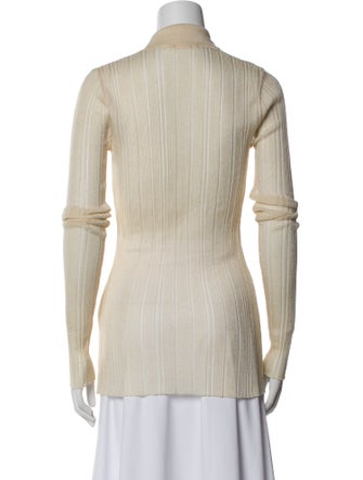 Low Classic Nylon Long Sleeve Button-Up Top