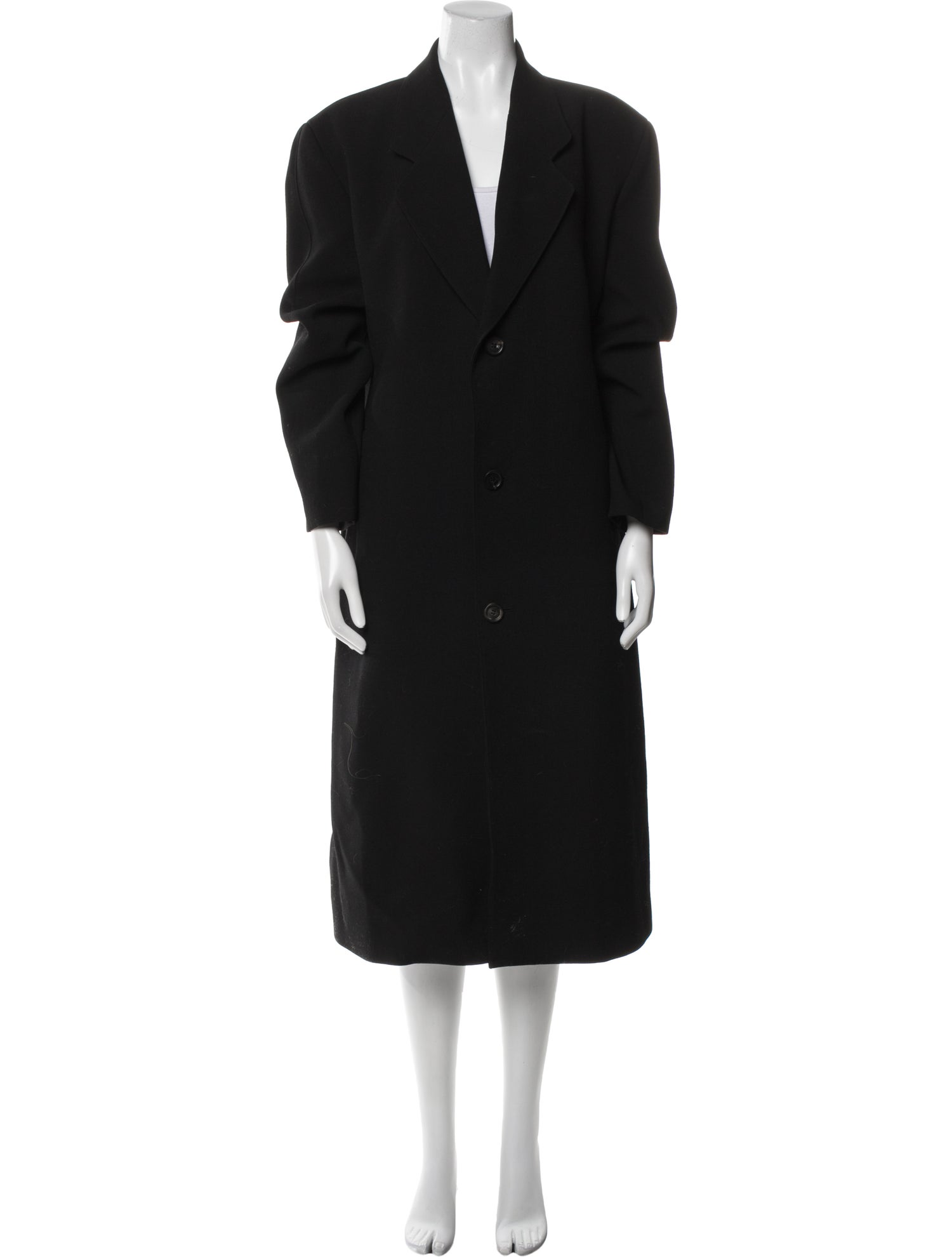 Low Classic Wool Faux Fur Coat