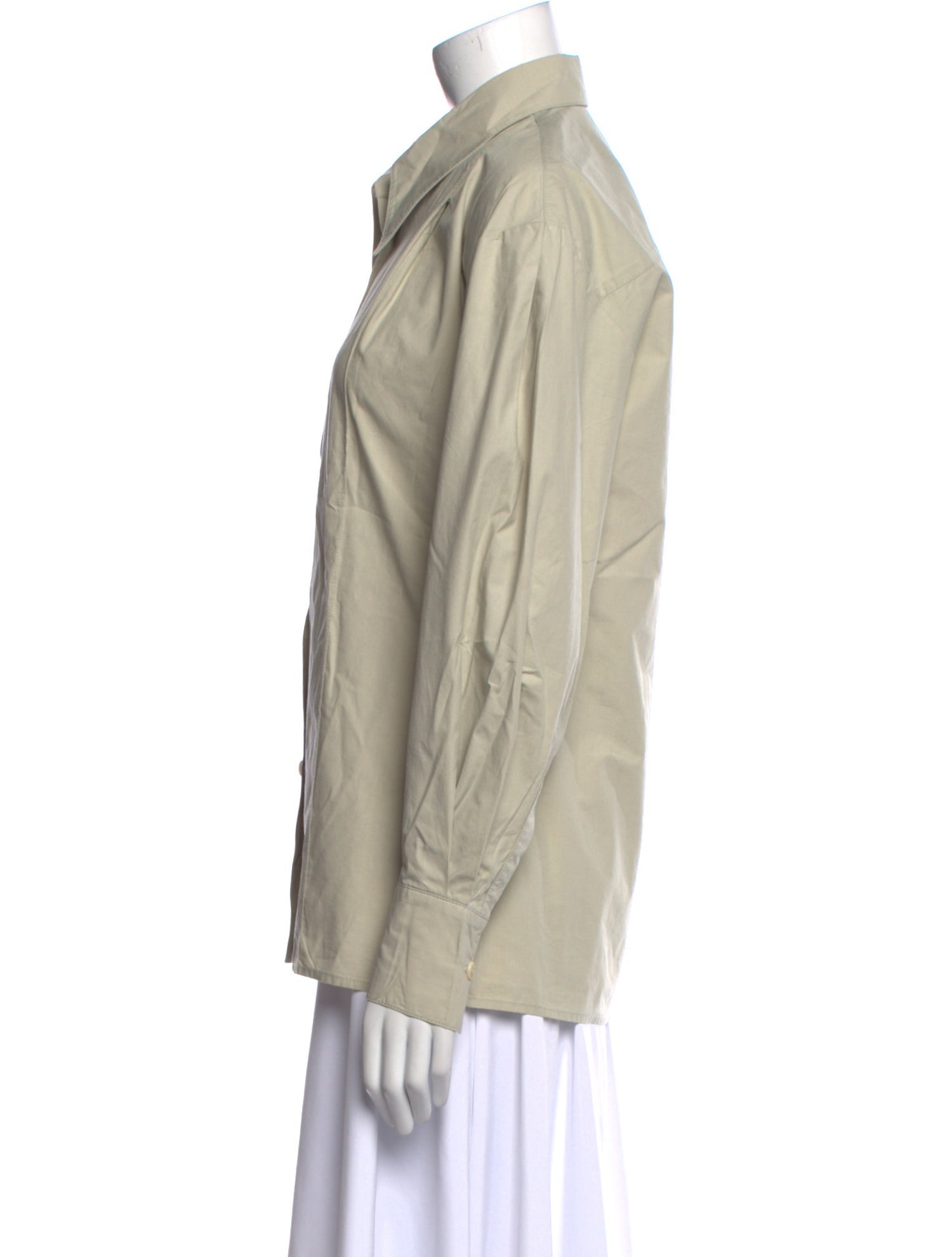 Low Classic Long Sleeve Button-Up Top