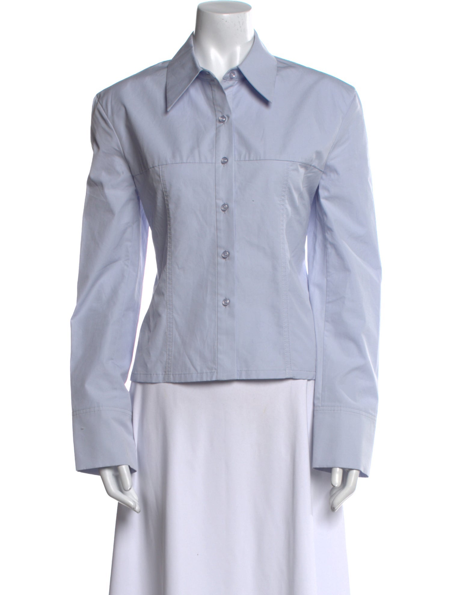 Low Classic Long Sleeve Button-Up Top