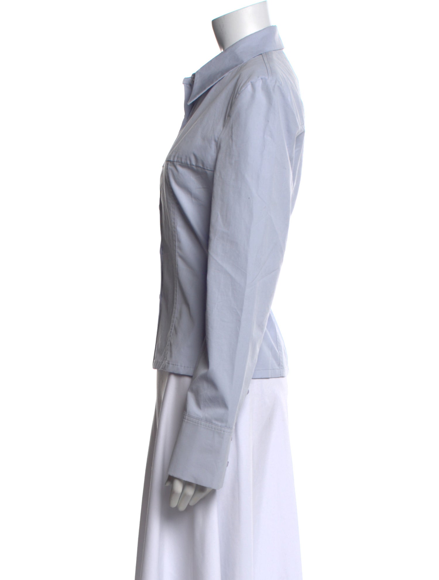 Low Classic Long Sleeve Button-Up Top