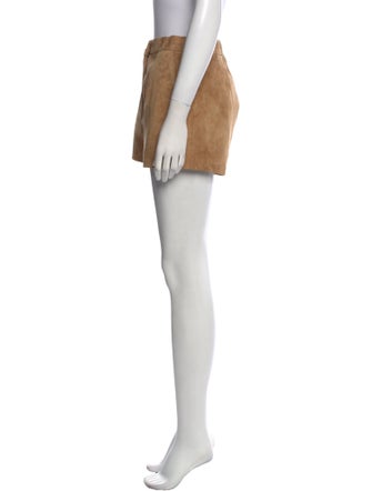 L. Cuppini Leather Mini Shorts