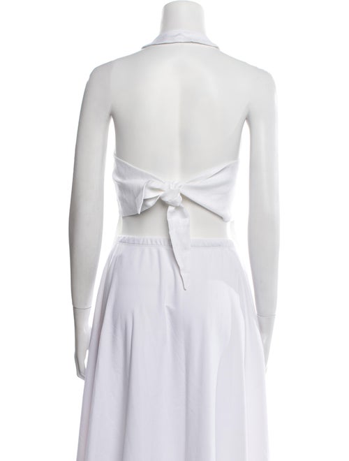 L. Cuppini V-Neck Sleeveless Button-Up Top w/ Tags