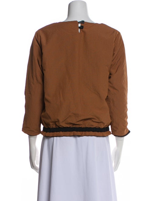 Leoca Paris Bateau Neckline Three-Quarter Sleeve Sweatshirt