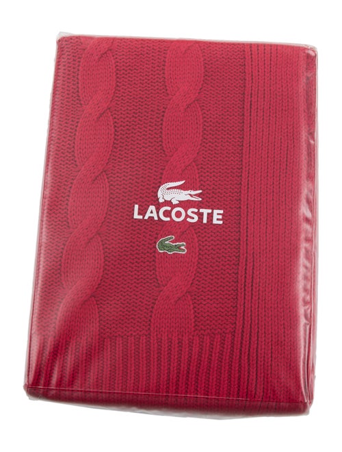 Lacoste Cable Knit Throw Blanket