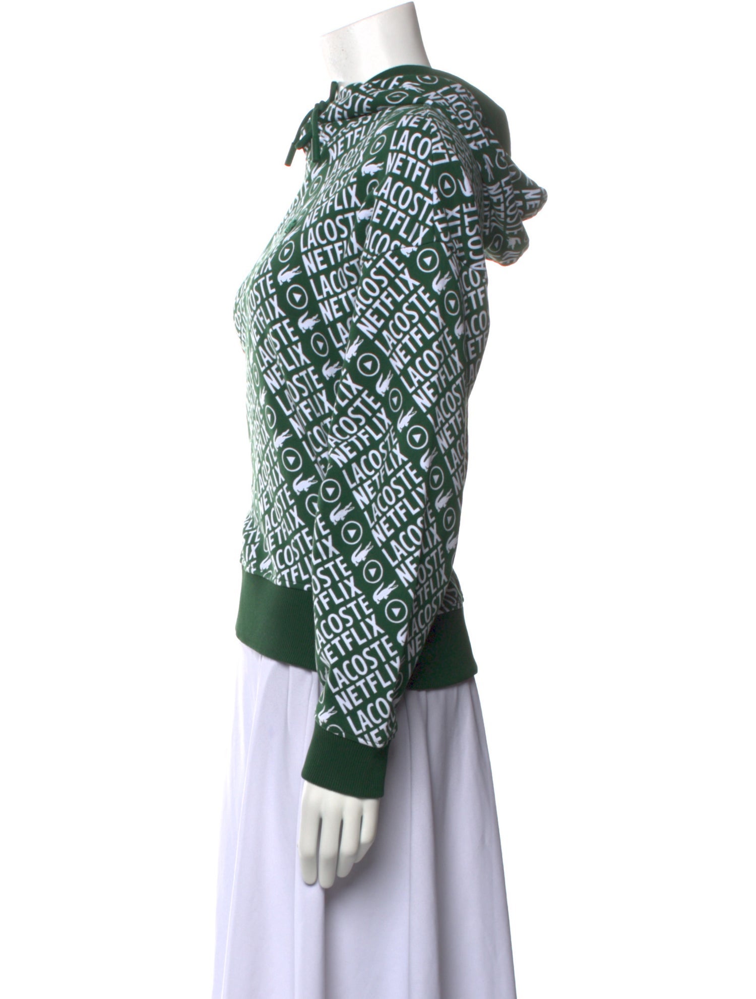 Lacoste Printed Mock Neck Sweatshirt