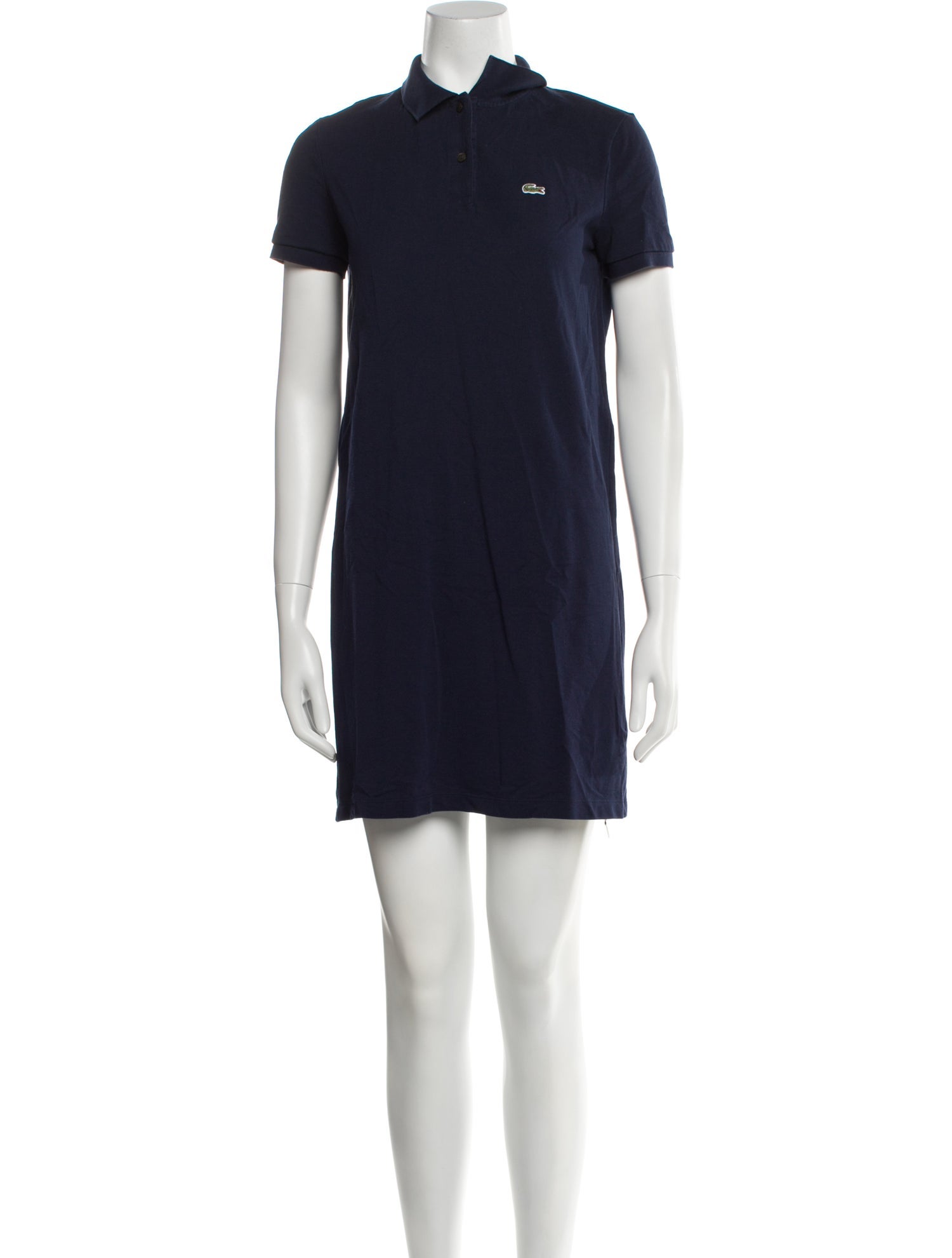 Lacoste Mock Neck Mini Dress